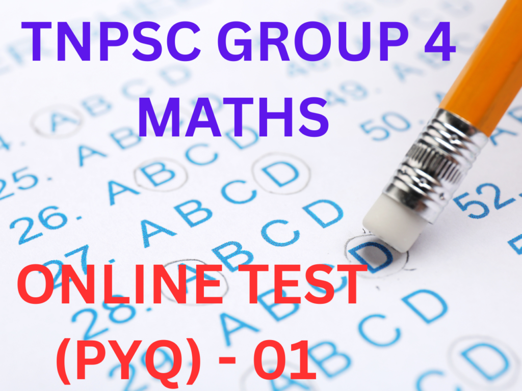 Tnpsc group 4 maths online test pyq 01 tamil to english